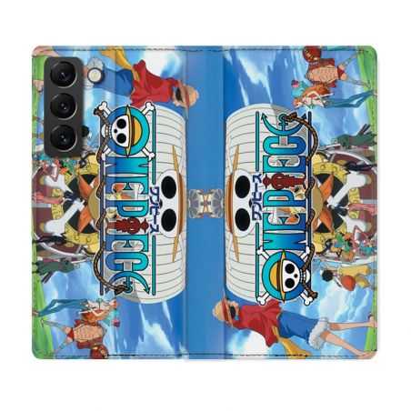 Housse Cuir Portefeuille Pour Samsung Galaxy S22 Manga One Piece Sunny