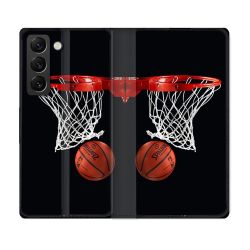 Housse Cuir Portefeuille Pour Samsung Galaxy S22 Sport Basket Panier