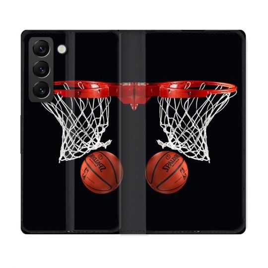 Housse Cuir Portefeuille Pour Samsung Galaxy S22 Sport Basket Panier