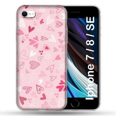 Coque Pour Iphone 7 / 8 / SE (2020 / 2022) Amour Ptis Coeurs