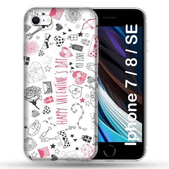 Coque Pour Iphone 7 / 8 / SE (2020 / 2022) Amour Valentines