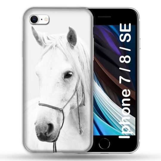 Coque Pour Iphone 7 / 8 / SE (2020 / 2022) Animal Cheval Cristal