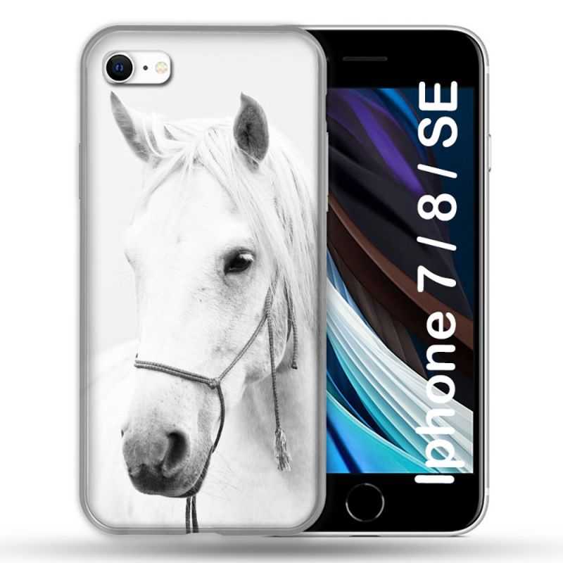 Coque Pour Iphone 7 / 8 / SE (2020 / 2022) Animal Cheval Cristal