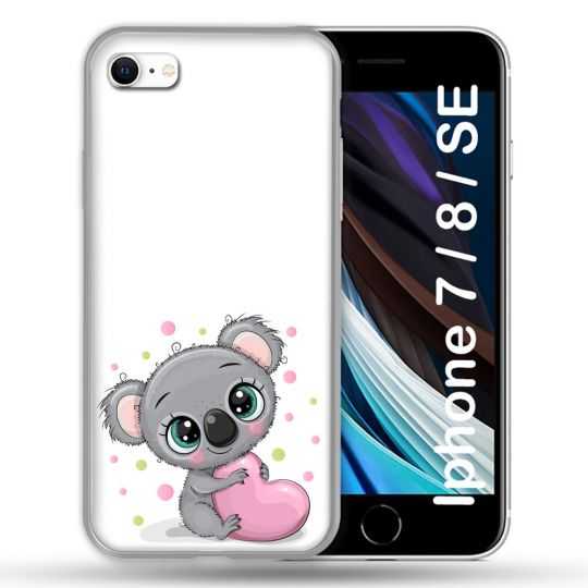 Coque Pour Iphone 7 / 8 / SE (2020 / 2022) Animal Koala Cœur