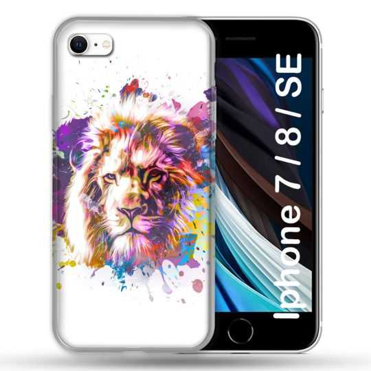 Coque Pour Iphone 7 / 8 / SE (2020 / 2022) Animal Lion Tag