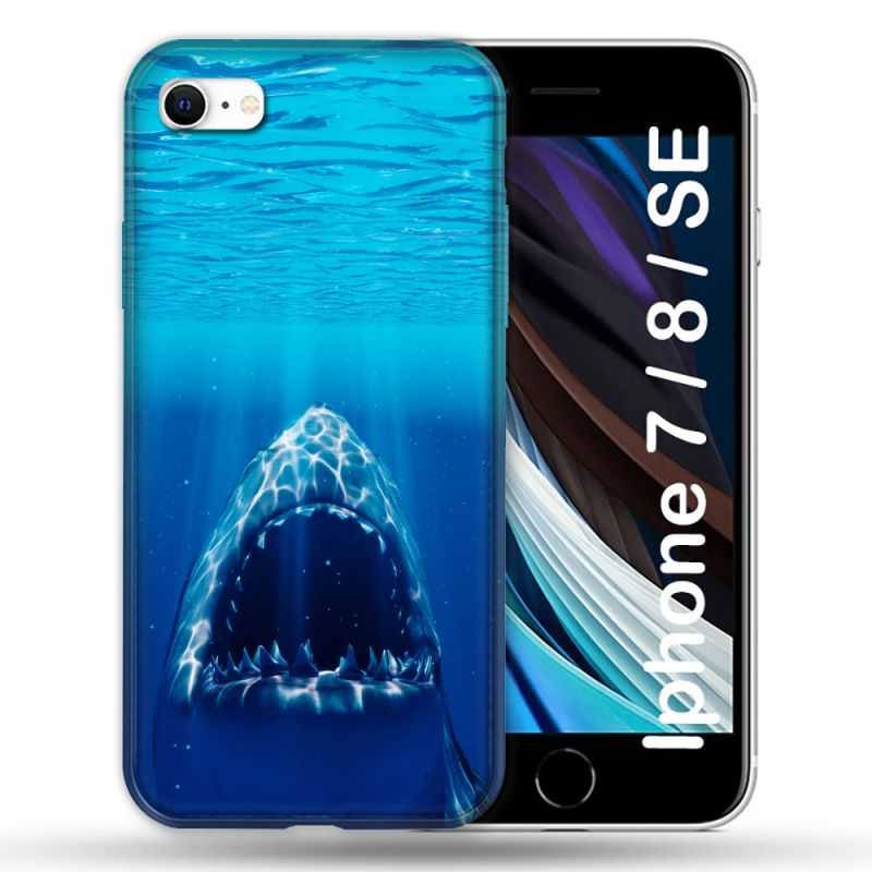 Coque Pour Iphone 7 / 8 / SE (2020 / 2022) Animal Requin Dent