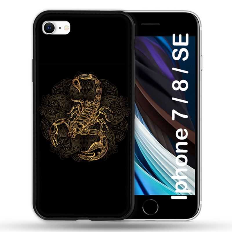 Coque Pour Iphone 7 / 8 / SE (2020 / 2022) Animal Scorpion Fresque