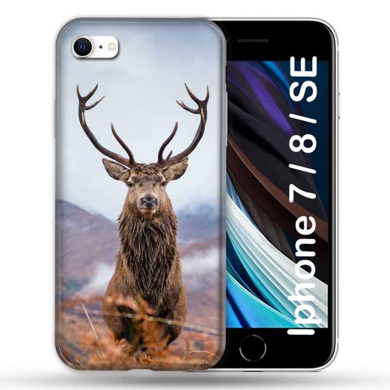 Coque Pour Iphone 7 / 8 / SE (2020 / 2022) Chasse Chevreuil Montagne