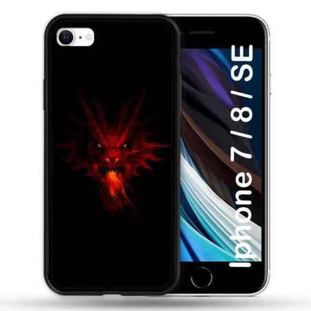 Coque Pour Iphone 7 / 8 / SE (2020 / 2022) Fantastique Dragon Feu