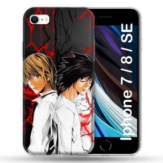Coque Pour Iphone 7 / 8 / SE (2020 / 2022) Manga Death Note Duo