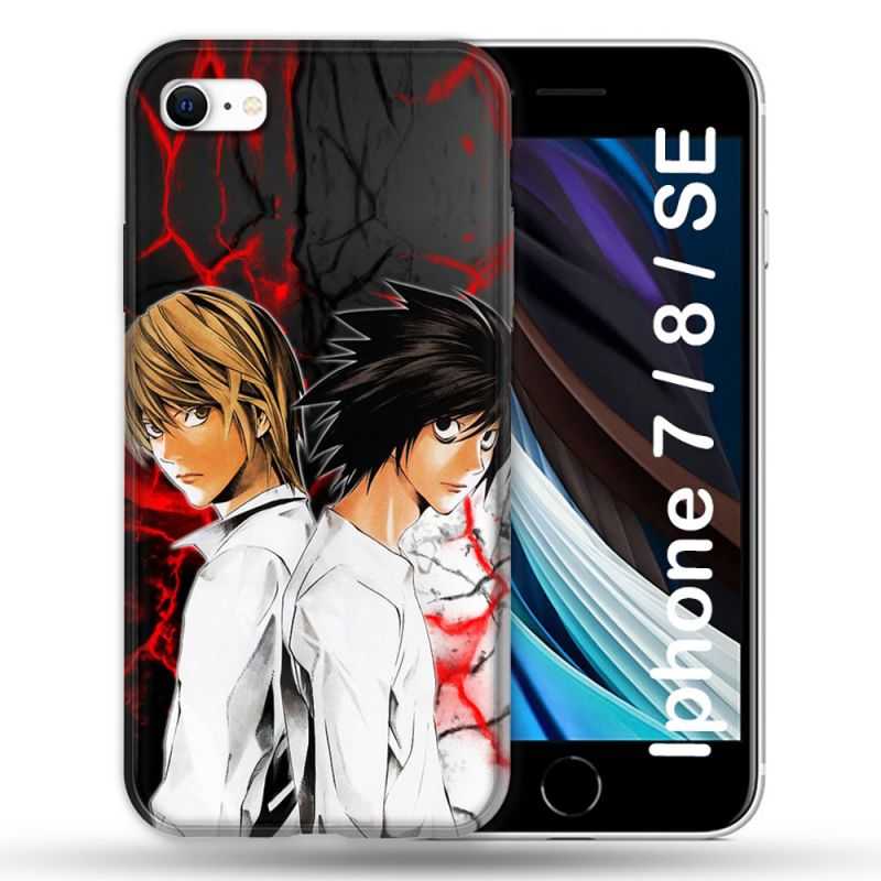 Coque Pour Iphone 7 / 8 / SE (2020 / 2022) Manga Death Note Duo