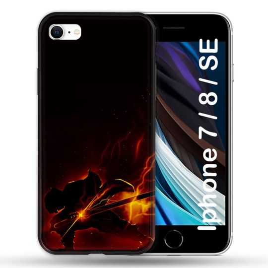 Coque Pour Iphone 7 / 8 / SE (2020 / 2022) Manga Demon Slayer Electric