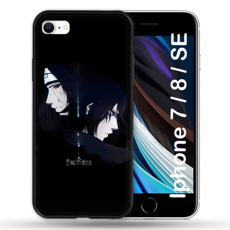 Coque Pour Iphone 7 / 8 / SE (2020 / 2022) Manga Naruto Sasuke Itachi