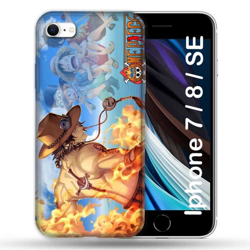 Coque Pour Iphone 7 / 8 / SE (2020 / 2022) Manga One Piece Ace Color