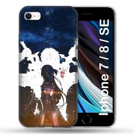 Coque Pour Iphone 7 / 8 / SE (2020 / 2022) Manga SAO sword Art Online Asuna
