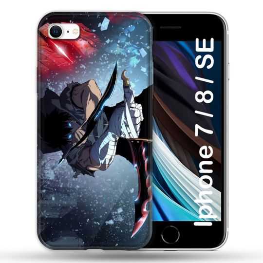 Coque Pour Iphone 7 / 8 / SE (2020 / 2022) Manga Solo Leveling Sung Epee