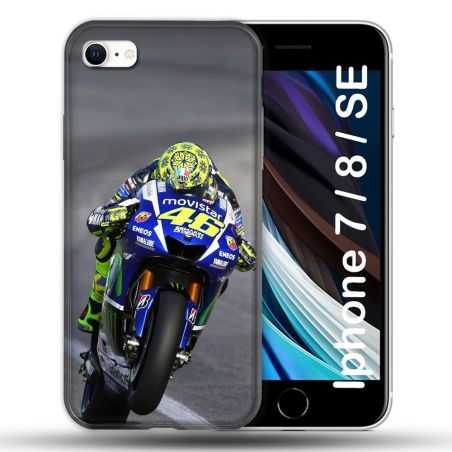Coque Pour Iphone 7 / 8 / SE (2020 / 2022) Moto Course GP Wheeling 46