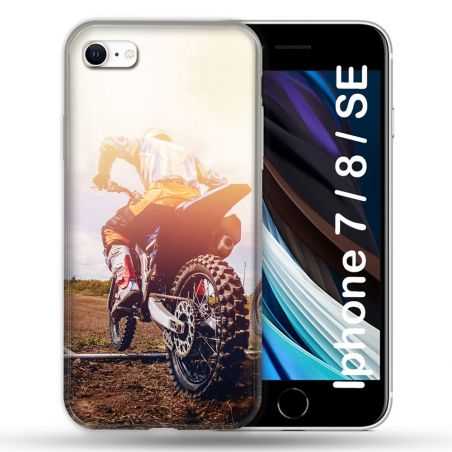 Coque Pour Iphone 7 / 8 / SE (2020 / 2022) Moto Cross Soleil