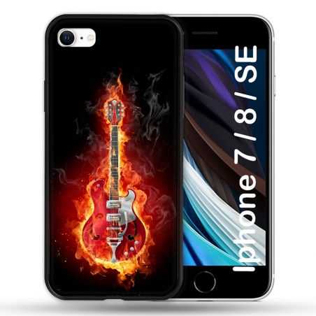 Coque Pour Iphone 7 / 8 / SE (2020 / 2022) Musique Guitare Electrique
