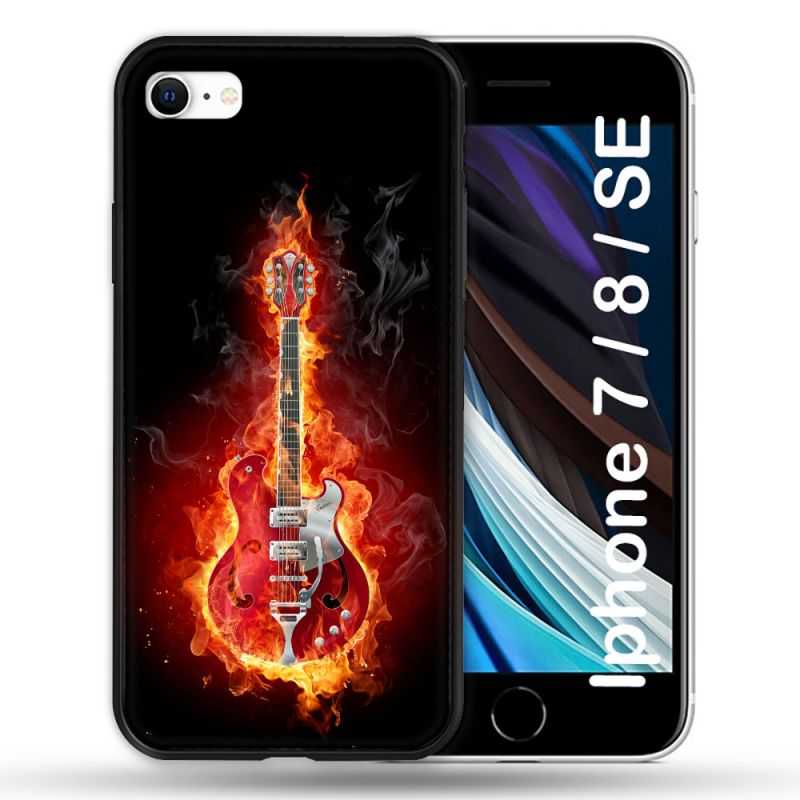 Coque Pour Iphone 7 / 8 / SE (2020 / 2022) Musique Guitare Electrique