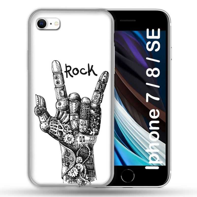 Coque Pour Iphone 7 / 8 / SE (2020 / 2022) Musique Rock Main