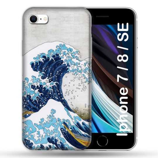 Coque Pour Iphone 7 / 8 / SE (2020 / 2022) Peinture La Grande Vague