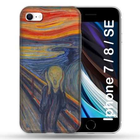 Coque Pour Iphone 7 / 8 / SE (2020 / 2022) Peinture Le Cri