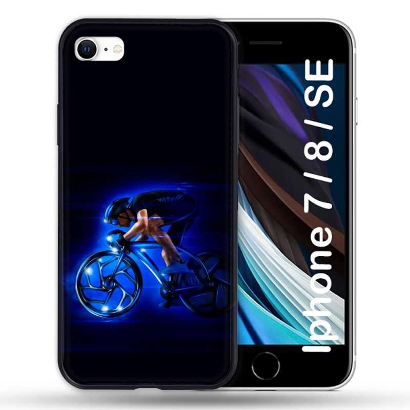 Coque Pour Iphone 7 / 8 / SE (2020 / 2022) Sport Cyclisme Bleu