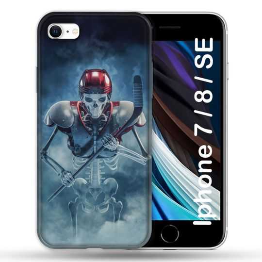 Coque Pour Iphone 7 / 8 / SE (2020 / 2022) Sport Hockey Squelette