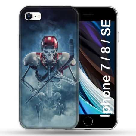 Coque Pour Iphone 7 / 8 / SE (2020 / 2022) Sport Hockey Squelette