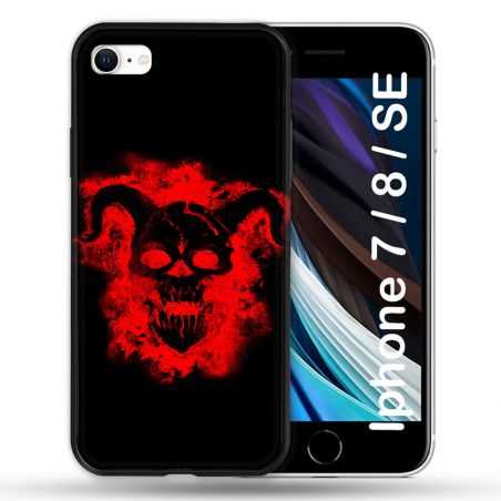 Coque Pour Iphone 7 / 8 / SE (2020 / 2022) Tete de Mort Diable