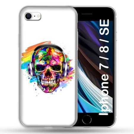 Coque Pour Iphone 7 / 8 / SE (2020 / 2022) Tete de Mort Tag