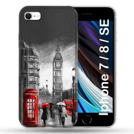 Coque Pour Iphone 7 / 8 / SE (2020 / 2022) Voyage Angleterre Londres Vintage