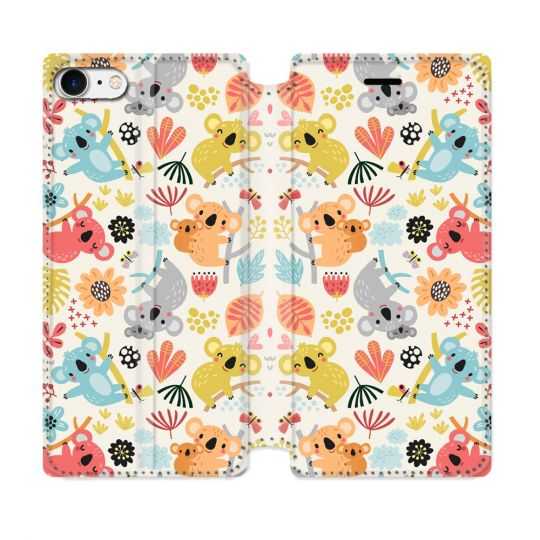 Housse Cuir Portefeuille Pour Iphone 7 / 8 / SE (2020 / 2022) Animal Koala Pattern