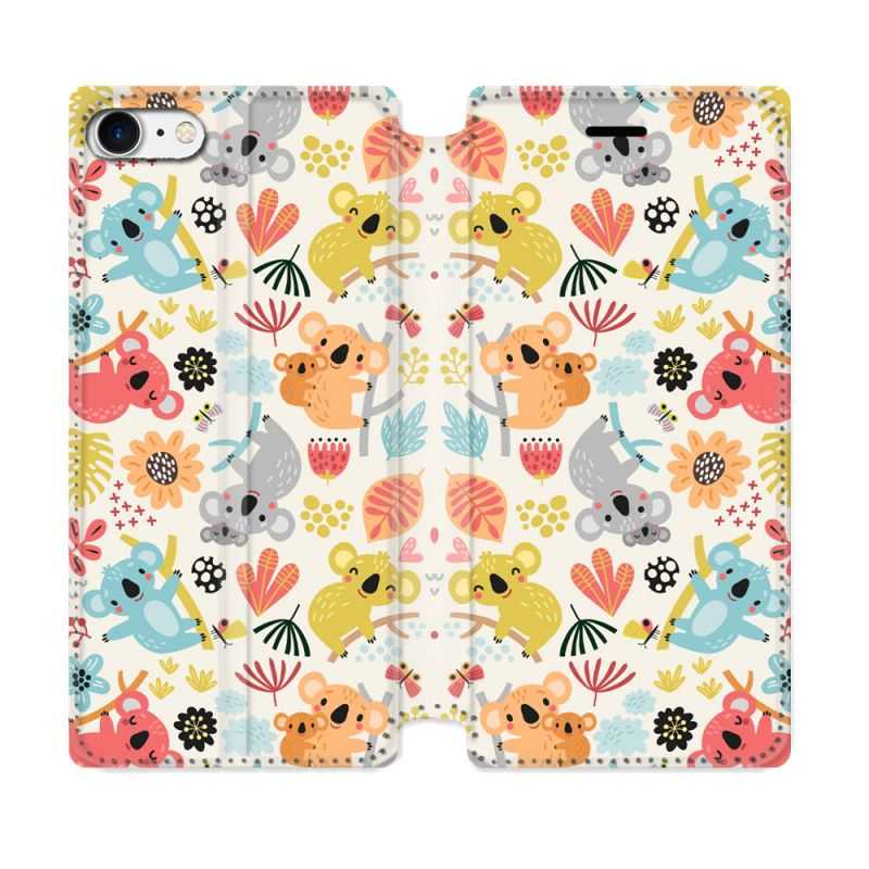 Housse Cuir Portefeuille Pour Iphone 7 / 8 / SE (2020 / 2022) Animal Koala Pattern
