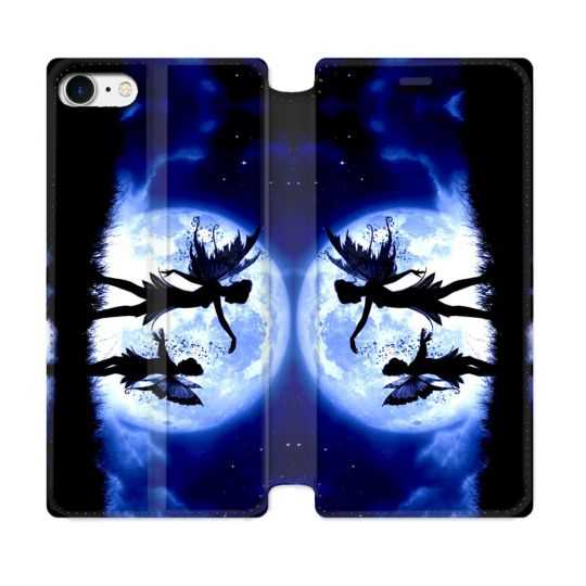 Housse Cuir Portefeuille Pour Iphone 7 / 8 / SE (2020 / 2022) Fantastique Fee Lune