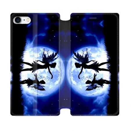 Housse Cuir Portefeuille Pour Iphone 7 / 8 / SE (2020 / 2022) Fantastique Fee Lune
