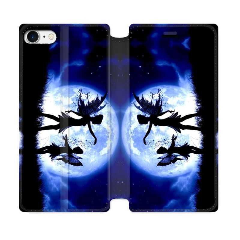 Housse Cuir Portefeuille Pour Iphone 7 / 8 / SE (2020 / 2022) Fantastique Fee Lune