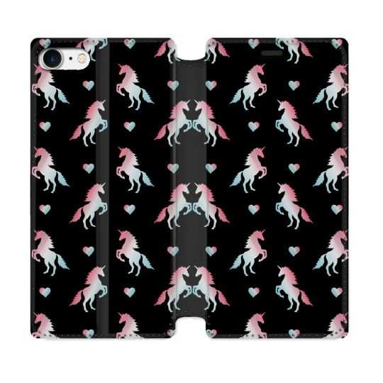 Housse Cuir Portefeuille Pour Iphone 7 / 8 / SE (2020 / 2022) Fantastique Licorne Pattern