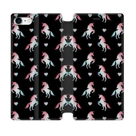 Housse Cuir Portefeuille Pour Iphone 7 / 8 / SE (2020 / 2022) Fantastique Licorne Pattern
