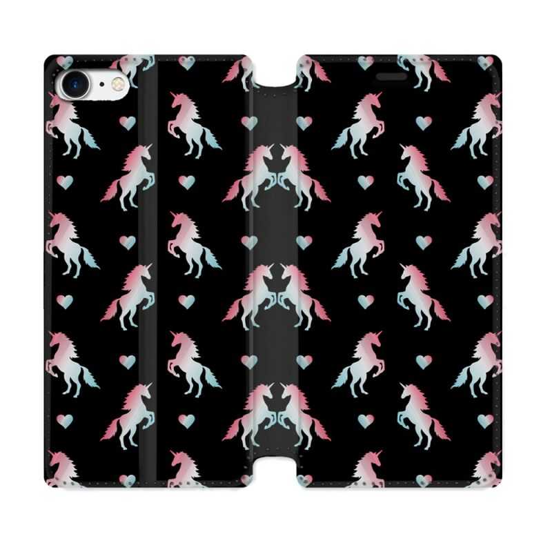 Housse Cuir Portefeuille Pour Iphone 7 / 8 / SE (2020 / 2022) Fantastique Licorne Pattern