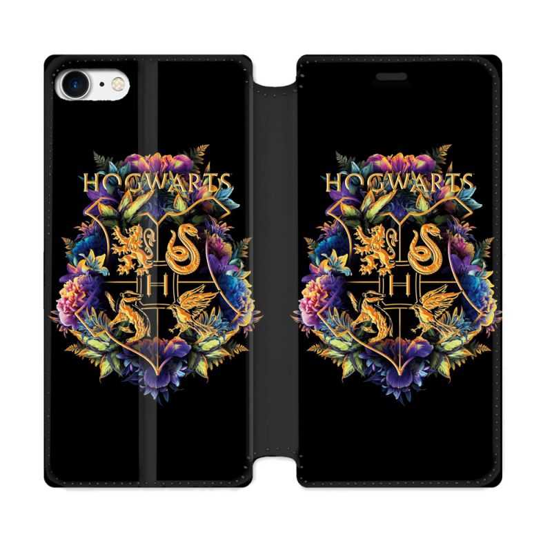 Housse Cuir Portefeuille Pour Iphone 7 / 8 / SE (2020 / 2022) Harry Potter Hogwarts