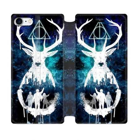 Housse Cuir Portefeuille Pour Iphone 7 / 8 / SE (2020 / 2022) Harry Potter Patronome