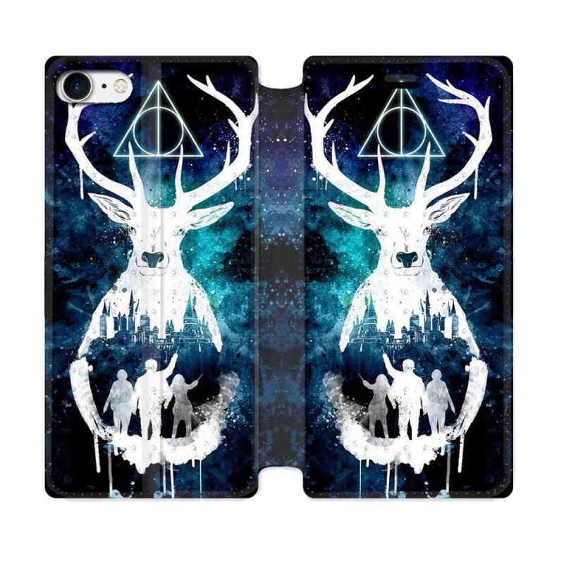 Housse Cuir Portefeuille Pour Iphone 7 / 8 / SE (2020 / 2022) Harry Potter Patronome