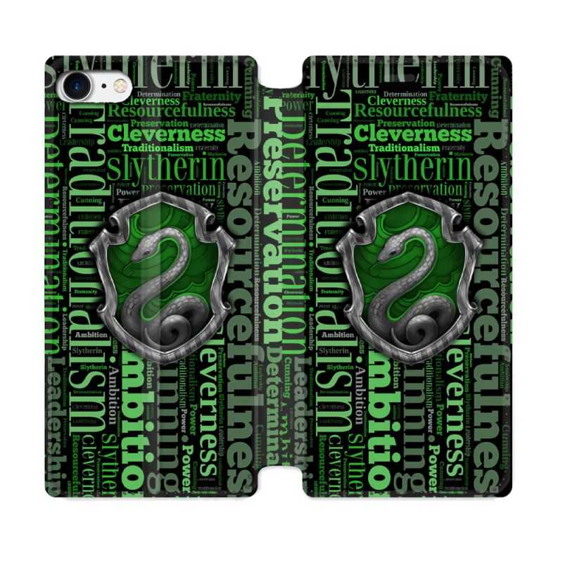 Housse Cuir Portefeuille Pour Iphone 7 / 8 / SE (2020 / 2022) Harry Potter Serpentar