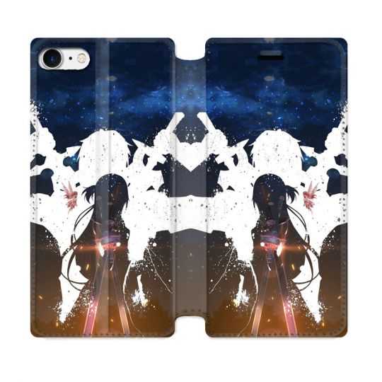 Housse Cuir Portefeuille Pour Iphone 7 / 8 / SE (2020 / 2022) Manga SAO sword Art Online Asuna