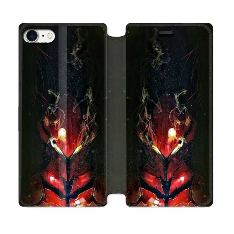 Housse Cuir Portefeuille Pour Iphone 7 / 8 / SE (2020 / 2022) Manga Solo Leveling Igris