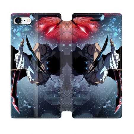 Housse Cuir Portefeuille Pour Iphone 7 / 8 / SE (2020 / 2022) Manga Solo Leveling Sung Epee