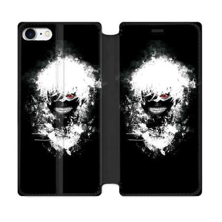 Housse Cuir Portefeuille Pour Iphone 7 / 8 / SE (2020 / 2022) Manga Tokyo Ghoul Kaneki Tag