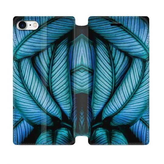 Housse Cuir Portefeuille Pour Iphone 7 / 8 / SE (2020 / 2022) Nature Feuille Palmier